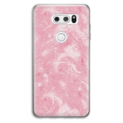 Abstract Painting Pink: LG V30 Transparant Hoesje
