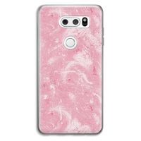 Abstract Painting Pink: LG V30 Transparant Hoesje