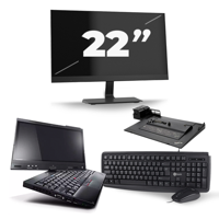 Lenovo ThinkPad X220 - Intel Core i5-2e Generatie - 12 inch - 8GB RAM - 240GB SSD - Windows 10 + 1x 22 inch Monitor
