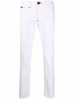 Philipp Plein jean à coupe slim - Blanc