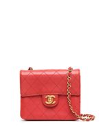 CHANEL Pre-Owned mini sac porté épaule Classic Flap - Rouge