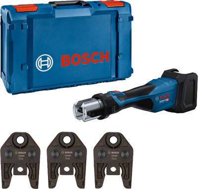 Bosch Blauw GPT 18V-32 Accu Perstang | 3x Persbekken TH | In XL-Boxx - 06019M2104