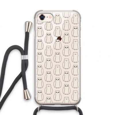 Uilen: iPhone 7 Transparant Hoesje met koord