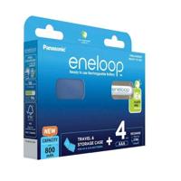 Oplaadbare batterijen PANASONIC ENELOOP AAA 800 mAh 4 szt + doos (BK-4MCDE/4CP+CASE)