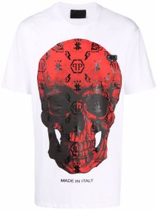 Philipp Plein t-shirt à motif monogrammé - Blanc