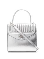 DELAGE sac cabas Freda en cuir métallisé - Gris