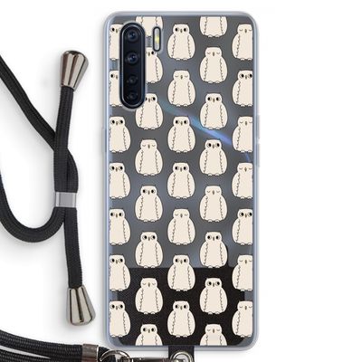 Uilen: Oppo A91 Transparant Hoesje met koord