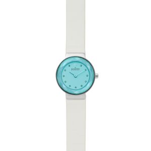 Horlogeband Skagen SKW2779 Onderliggend Leder Wit 12mm