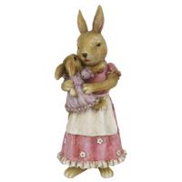 Clayre & Eef Multi Decoratie konijnen 8*7*19 cm 6PR3326