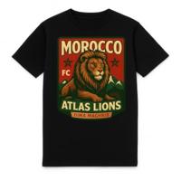 FC ELEVEN - Marokko Atlas Lions Heavy T-Shirt - Zwart