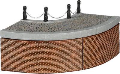 Quays bend curve 3 stuks l19xb19xh11,5cm - Luville