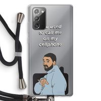 Hotline bling: Samsung Galaxy Note 20 / Note 20 5G Transparant Hoesje met koord