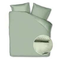 Dekbedovertrek Percale Katoen Uni Effen 240x200 Cm Jade Groen Dreamhouse - Dekbed-Discounter.nl