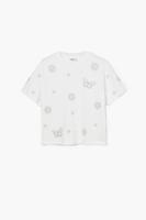 Vlinder T-shirt - WHITE - XL