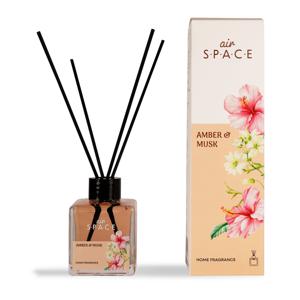 Air Space - Parfum - Geurstokjes - Huisgeur - Huisparfum - Amber & Musk - Vierkant - 100ml