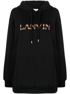 Lanvin hoodie à logo brodé - Noir