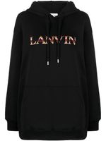 Lanvin hoodie à logo brodé - Noir