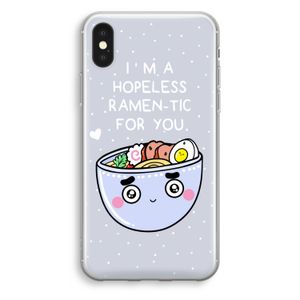 I'm A Hopeless Ramen-Tic For You: iPhone X Transparant Hoesje