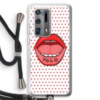 Yolo Denise: Huawei P40 Pro Plus Transparant Hoesje met koord
