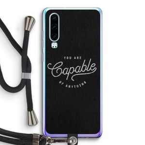 Capable: Huawei P30 Transparant Hoesje met koord
