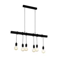 Eglo Zwarte hanglamp Townshend 6-lichts 49755 - thumbnail