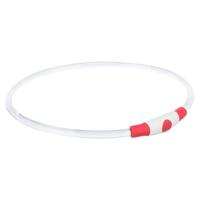 Trixie lichtgevende halsband usb flash light oplaadbaar tpu rood