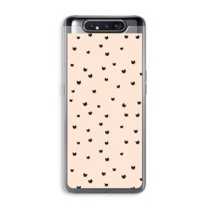 Kleine kattenkopjes: Samsung Galaxy A80 Transparant Hoesje