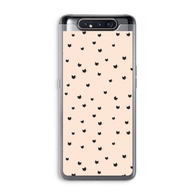 Kleine kattenkopjes: Samsung Galaxy A80 Transparant Hoesje