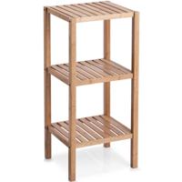 Zeller Badkamerkastje met 3 planken - bruin - hout - 37 x 80 cm - Keuken/badkamer