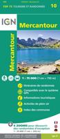 Fietskaart - Wandelkaart 75010 Mercantour | IGN - Institut Géographique National