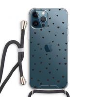 Kleine kattenkopjes: iPhone 12 Pro Transparant Hoesje met koord Kleine kattenkopjes: iPhone 12 Pro Transparant Hoesje met koord
