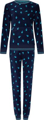 Warme pyjama dames Fleece - Blauw
