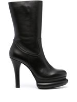 Paloma Barceló bottines en cuir 130 mm - Noir