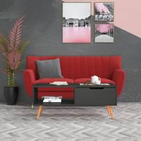 Salontafel 100x49,5x43 cm bewerkt hout grijs