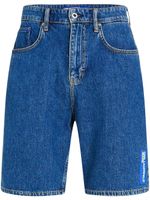 Karl Lagerfeld Jeans short droit en jean - Bleu