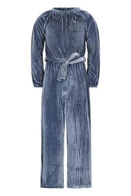 Like Flo winter velvet jumsuit meisjes - blauw - Bella