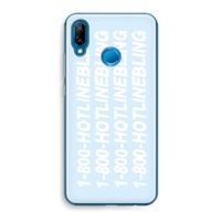 Hotline bling blue: Huawei P20 Lite Transparant Hoesje