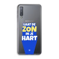 Laat de zon in je hart: Samsung Galaxy A7 (2018) Transparant Hoesje