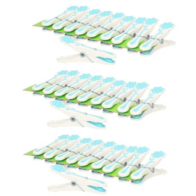 Wasknijpers - 30x - blauw - kunststof - 8 cm