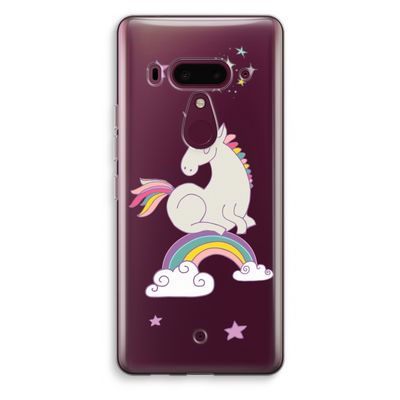 Regenboog eenhoorn: HTC U12+ Transparant Hoesje