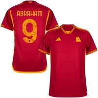 AS Roma Shirt Thuis 2023-2024 + Abraham 9 - thumbnail