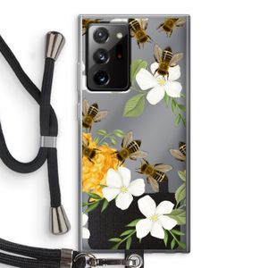No flowers without bees: Samsung Galaxy Note 20 Ultra / Note 20 Ultra 5G Transparant Hoesje met koord
