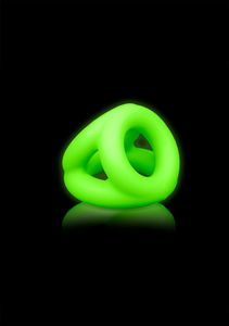 Cock Ring & Ball Strap - Glow in the Dark - Neon Green