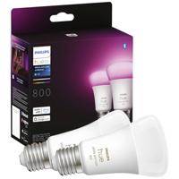 Hue LED-lamp 871951432836500 Energielabel: F (A - G) Hue White & Col. Amb. E27 Doppelpack 2x570lm 60W E27 9 W Warmwit tot koudwit Energielabel: F (A - G)