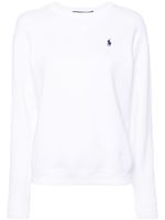 Polo Ralph Lauren sweat à logo brodé - Blanc - thumbnail