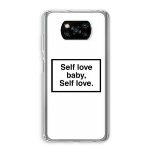 Self love: Xiaomi Poco X3 NFC Transparant Hoesje