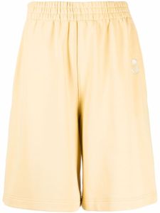 MARANT short de sport à logo brodé - Jaune