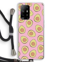Dancing avocados: Oppo A94 5G Transparant Hoesje met koord
