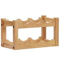 Wijnrek voor 6 flessen 37x21x21 cm massief eikenhout Wijnrek voor 6 flessen 37x21x21 cm massief eikenhout