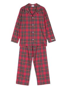 La Perla Kids pyjama à motif tartan - Rouge